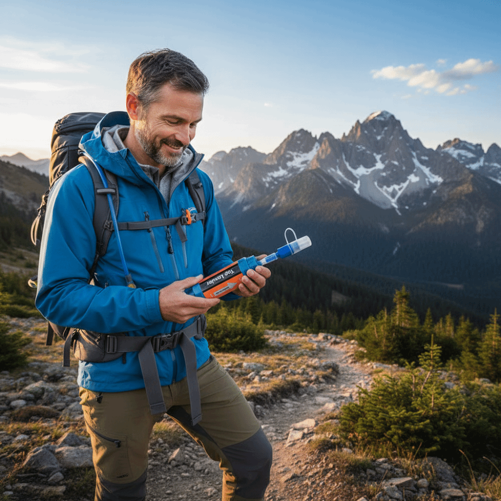 Water Purification Straw - Mini filtro de agua portátil con