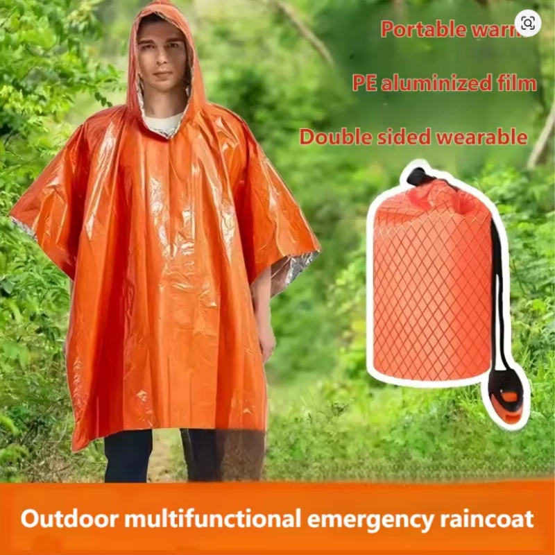 Poncho de Emergencia (4 Piezas - Survival Blanket Reflective reseña y precio