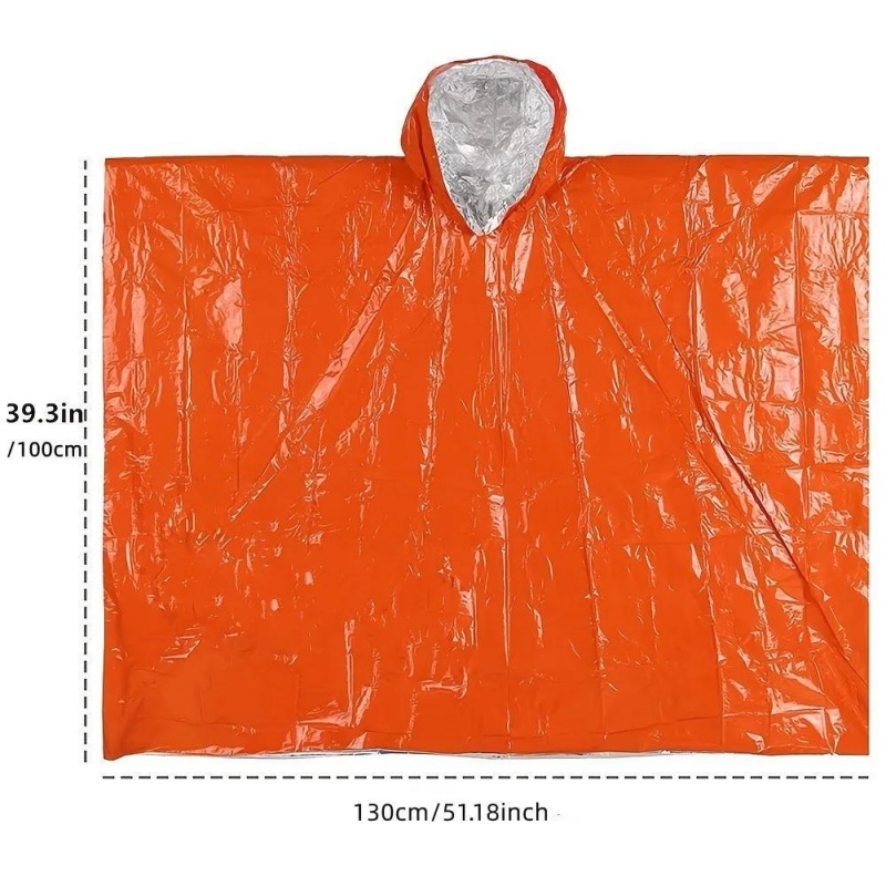 Poncho de Emergencia Portátil, - Survival Blanket Reflective reseña y precio